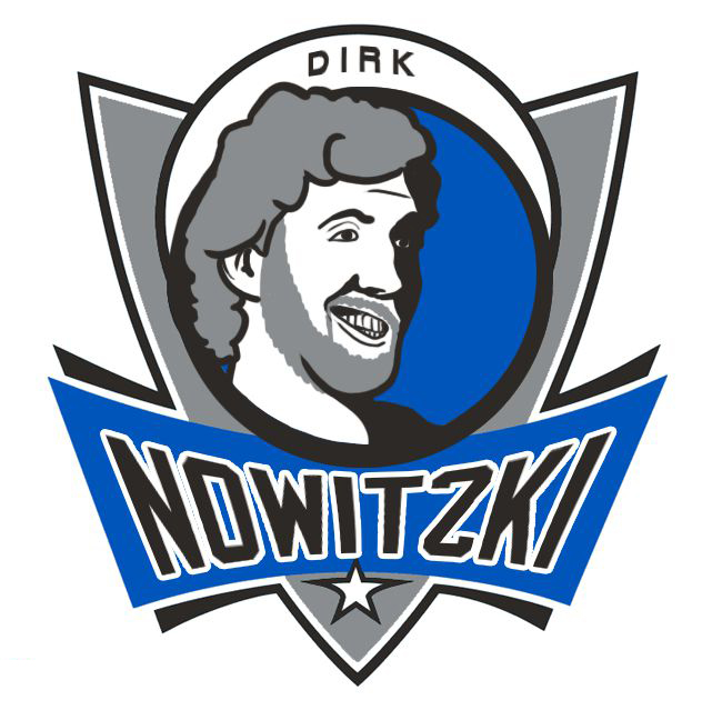 Dallas Mavericks Dirk Nowitzki Logo fabric transfer